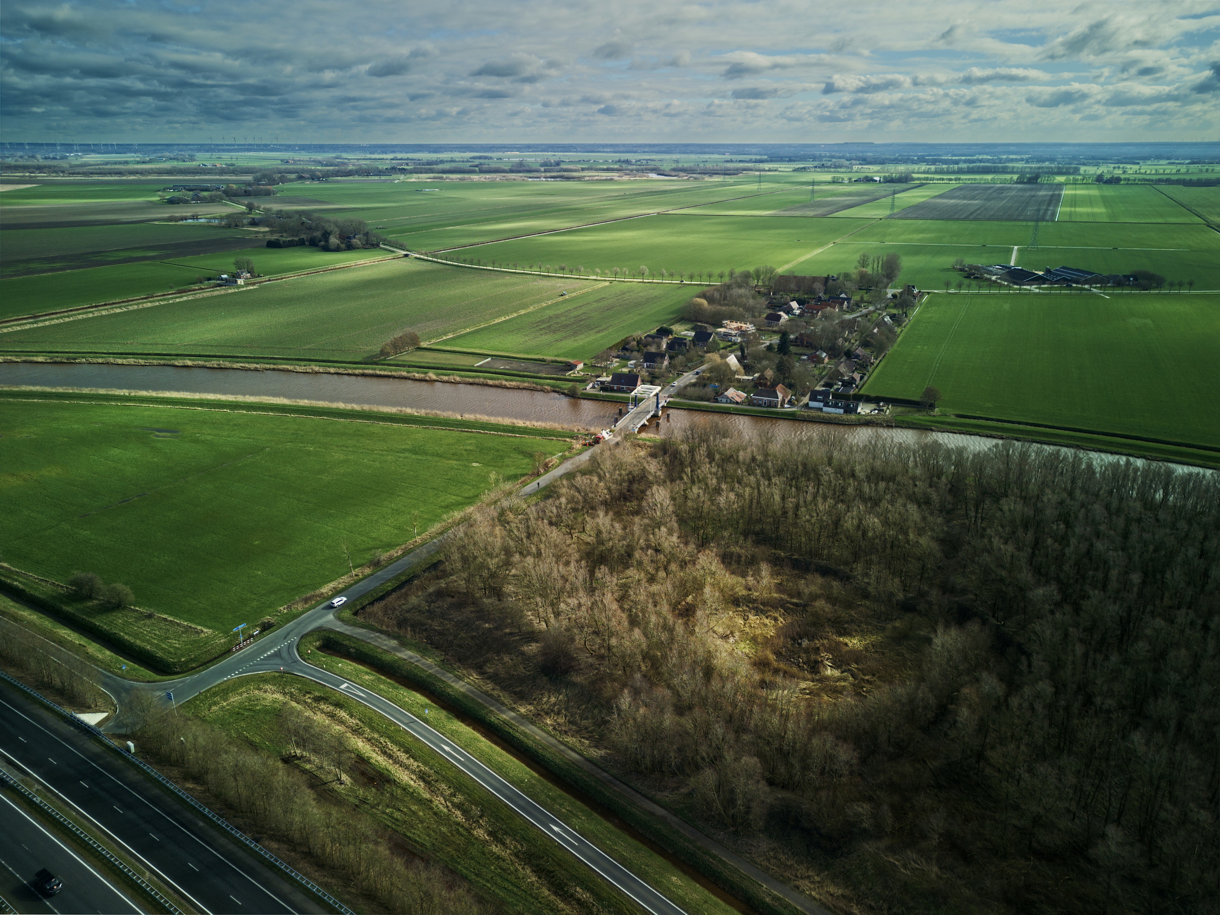 De redoute onder Ulsda, gezien vanuit de lucht. (Drone)foto: ©Jur Kuipers, 2023.